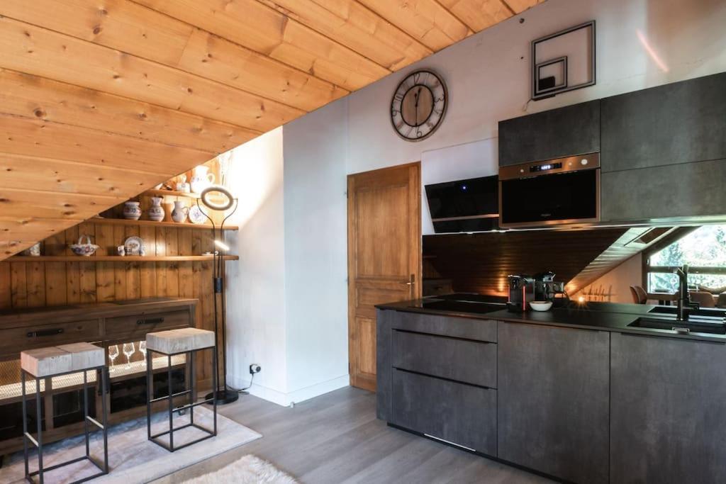Bel Appartement Entier En Style Chalet A 霞慕尼 外观 照片